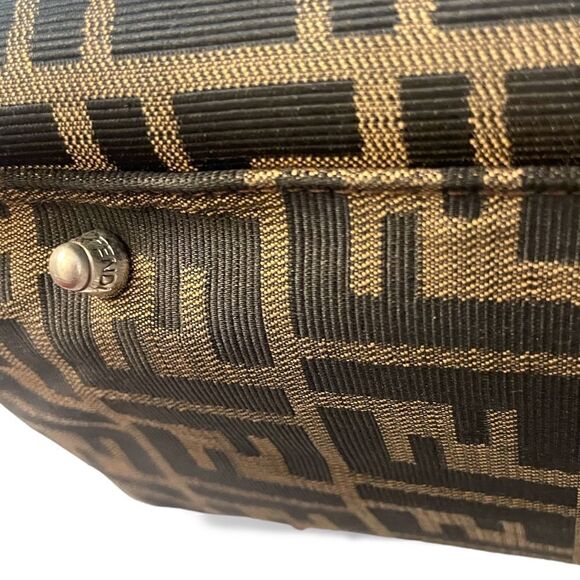 FENDI ZUCCA Print LARGE Vintage Twin Tote - Picture 16 of 16